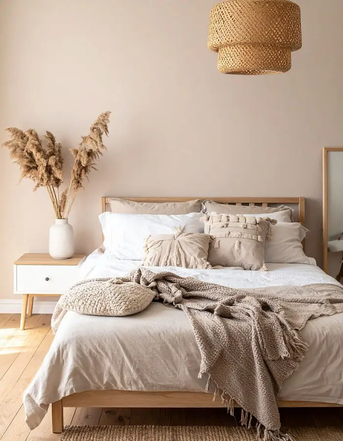 Suite lumineuse aux textiles naturels