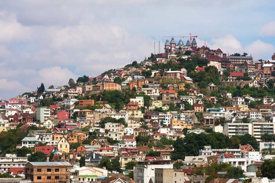Vue sur les collines et les maisons d’Antananarivo